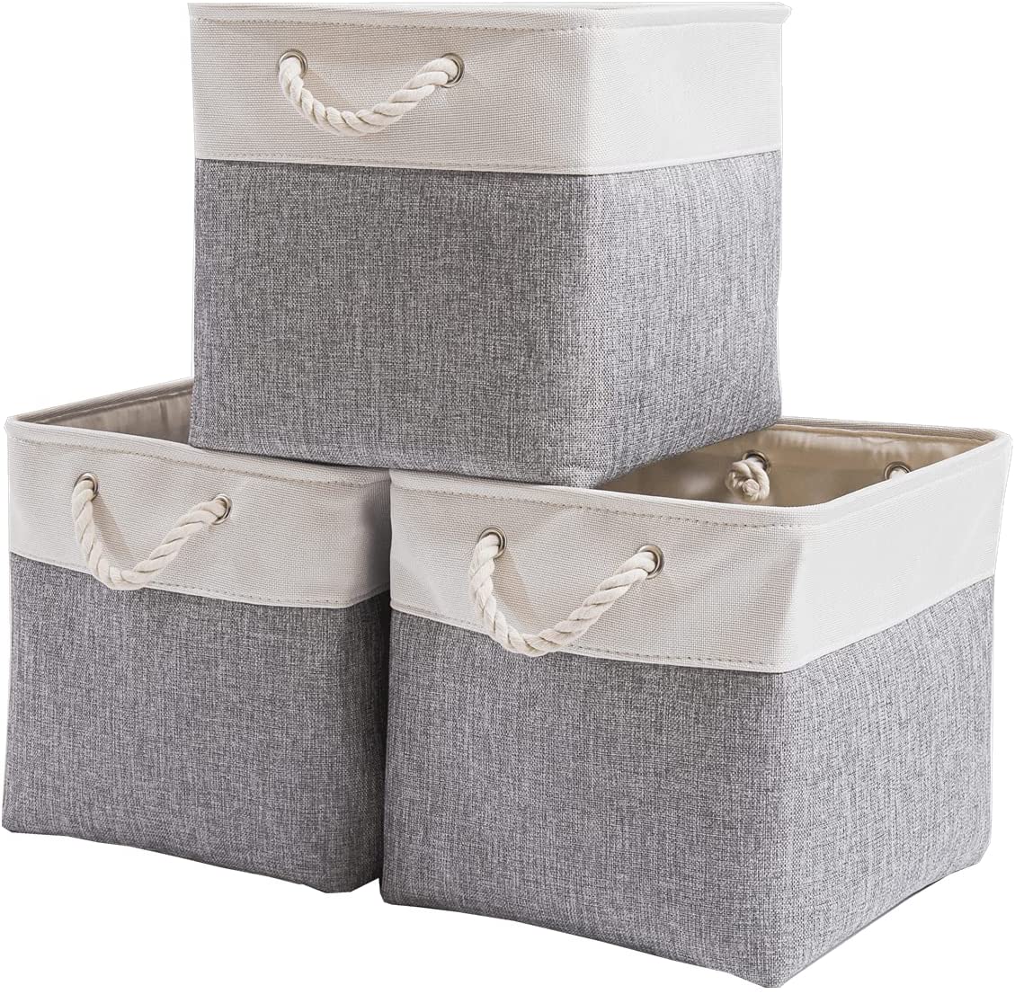 33 x 38 x 33cm Large Canvas Storage Boxes - Image 8