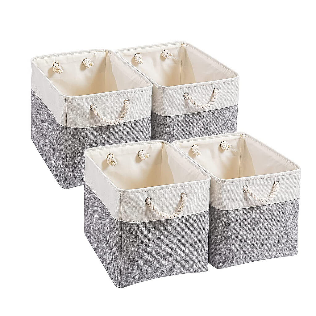 33 x 38 x 33cm Large Canvas Storage Boxes - Image 9