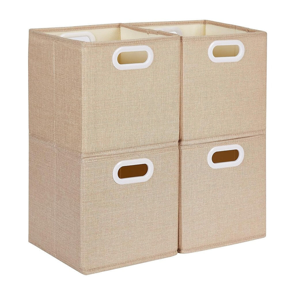 Fabric Storage Boxes Light Khaki – Kallax Compatible - Image 55