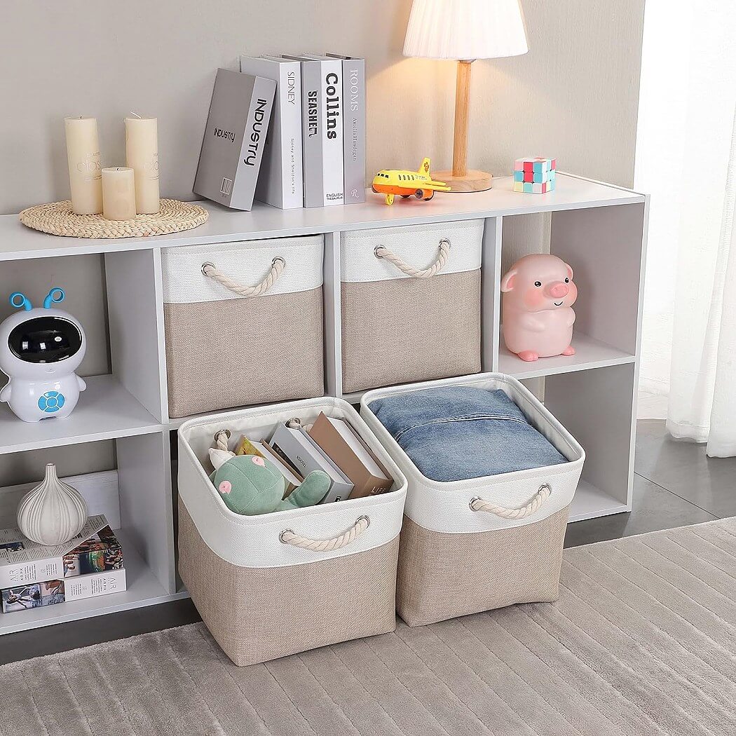 33cm Fabric Storage Cubes for Cube Shelving (1/3/4 Pack) - Image 114