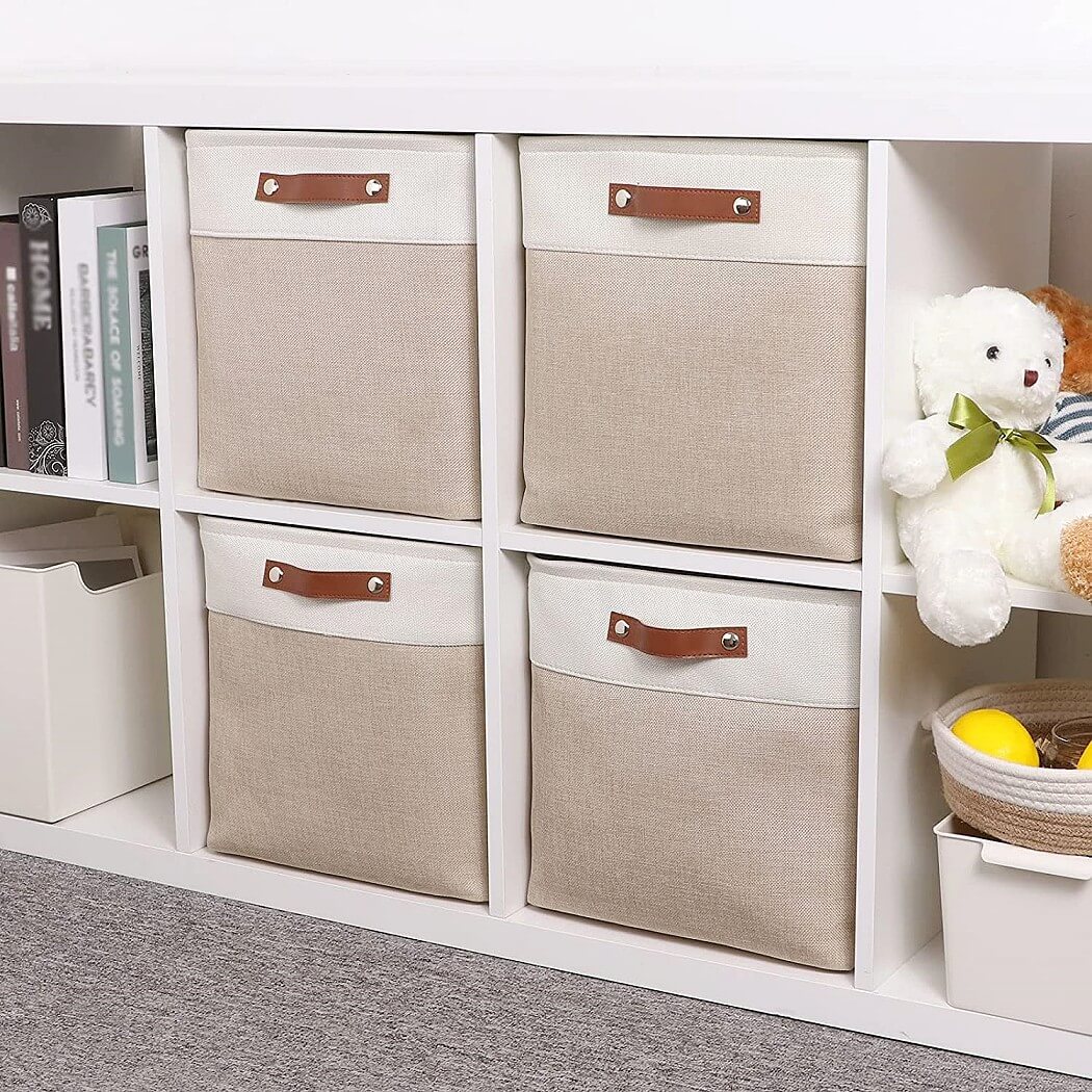 33cm Fabric Storage Cubes for Cube Shelving (1/3/4 Pack) - Image 140