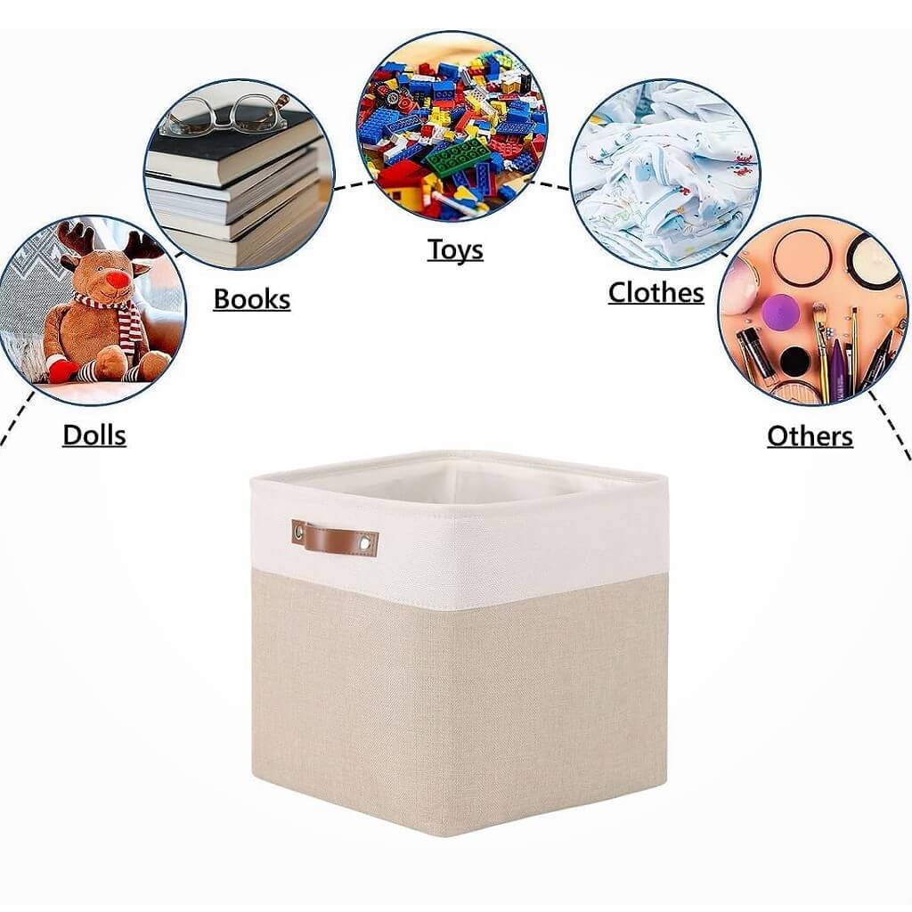 33cm Fabric Storage Cubes for Cube Shelving (1/3/4 Pack) - Image 144