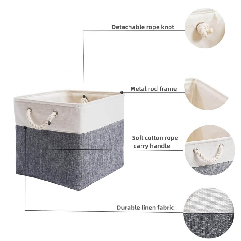 33cm Fabric Storage Cubes for Cube Shelving (1/3/4 Pack) - Image 17