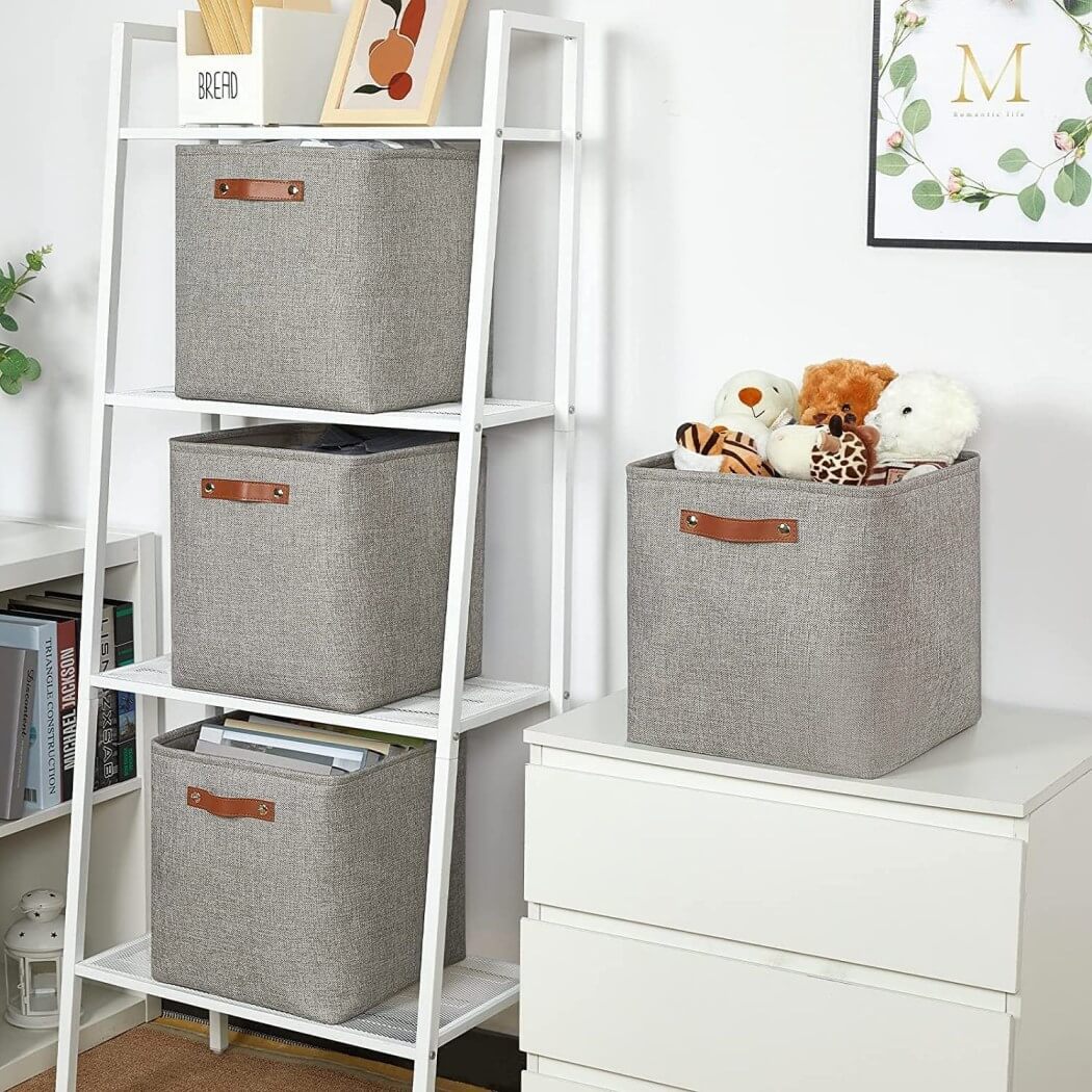 Grey Cube Storage Boxes - Image 3