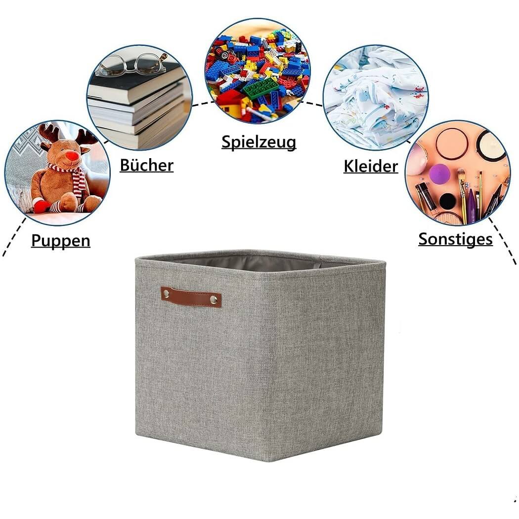 Grey Cube Storage Boxes - Image 6