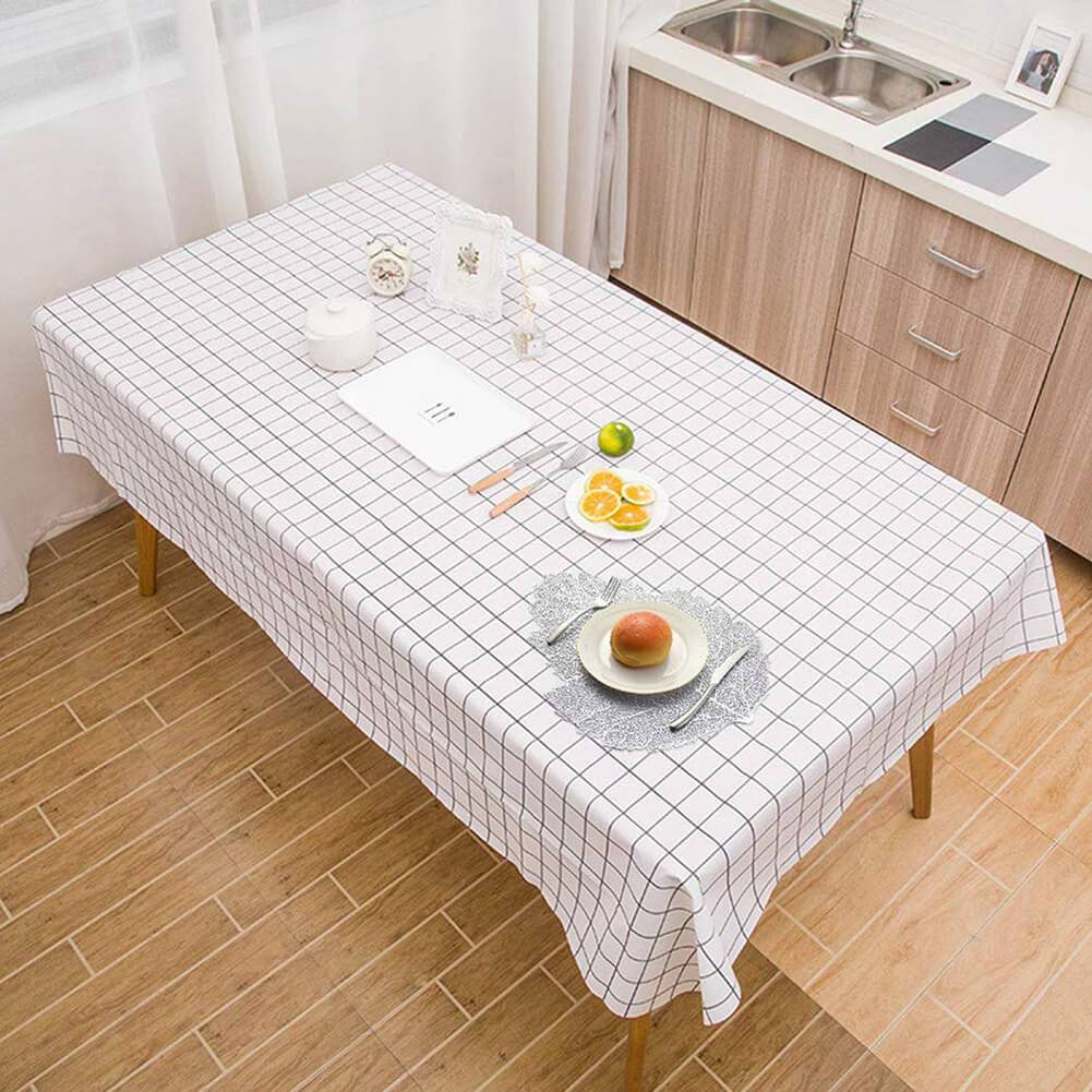 Non-Stick Oil PVC Table Mat Set of 6 (Silver-Leaf) - Image 3