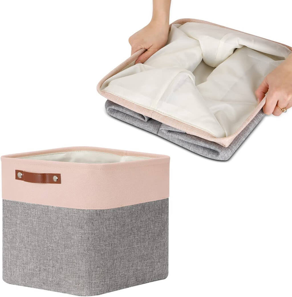 Large Foldable Cubes Pink 33x38x33 CM - Image 6