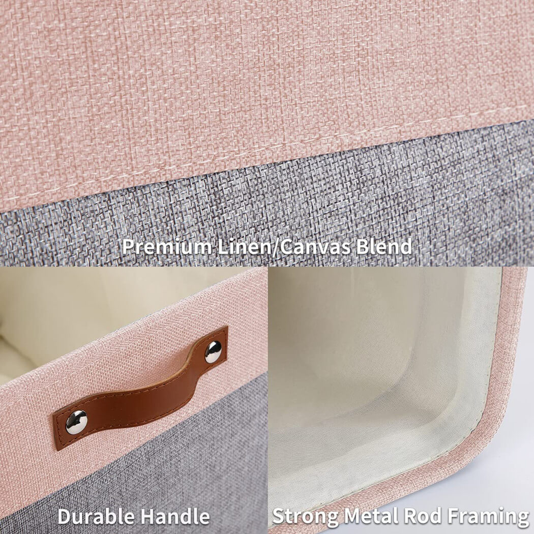 Large Foldable Cubes Pink 33x38x33 CM - Image 7