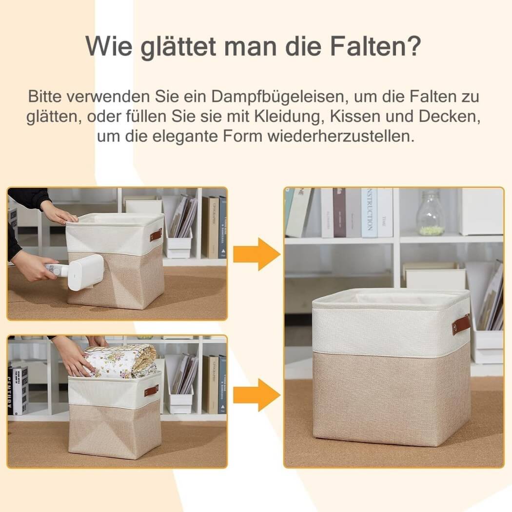 Storage Cubes Boxes 33cm with Leather Handles (33 * 33 * 33cm) - Image 19