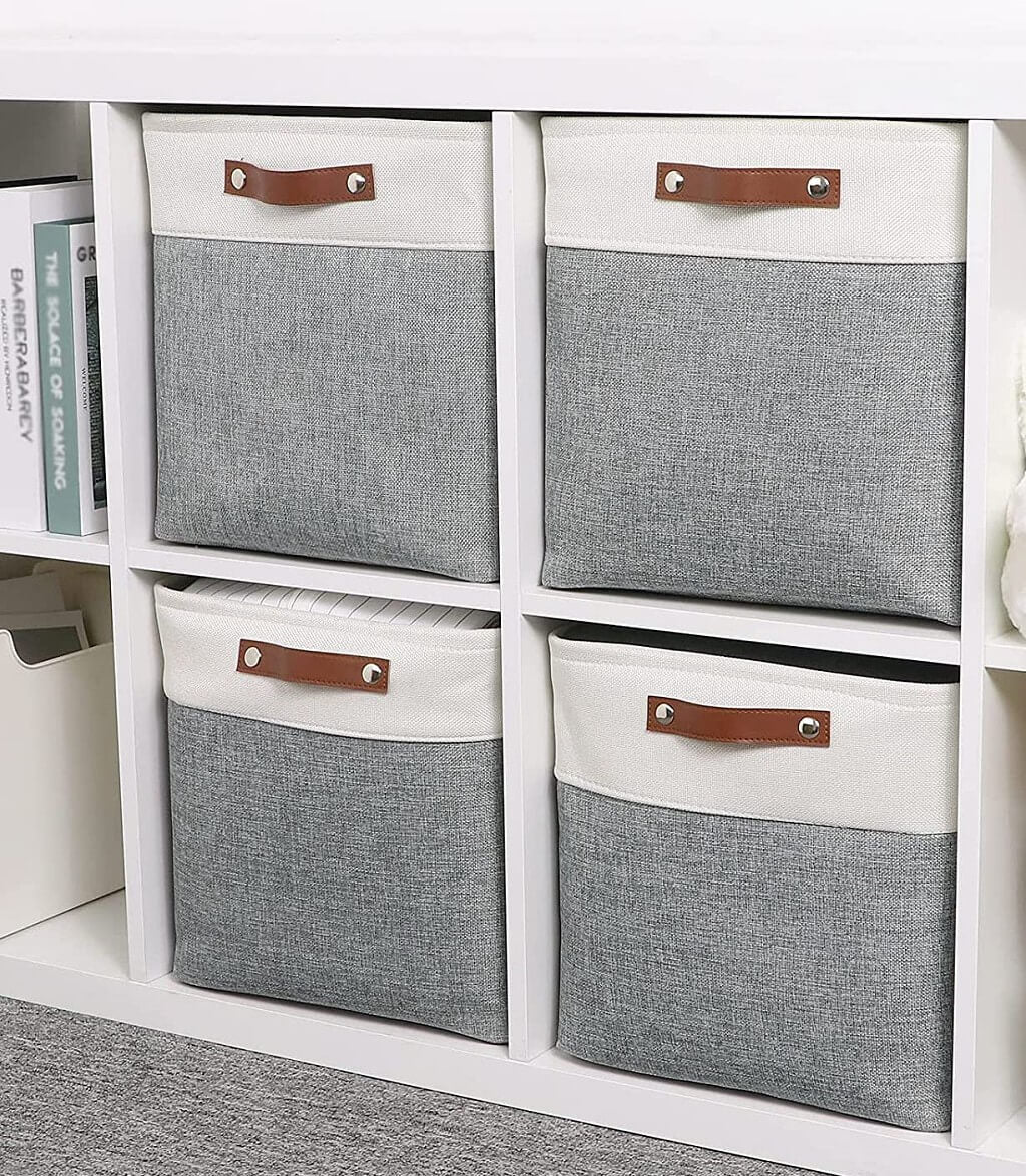 Storage Cubes Boxes 33cm with Leather Handles (33 * 33 * 33cm) - Image 37