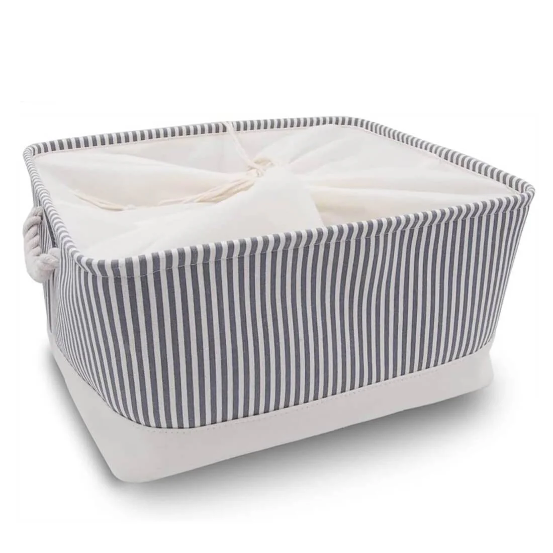 Stripe Thickened Canvas Storage Box - Image 24