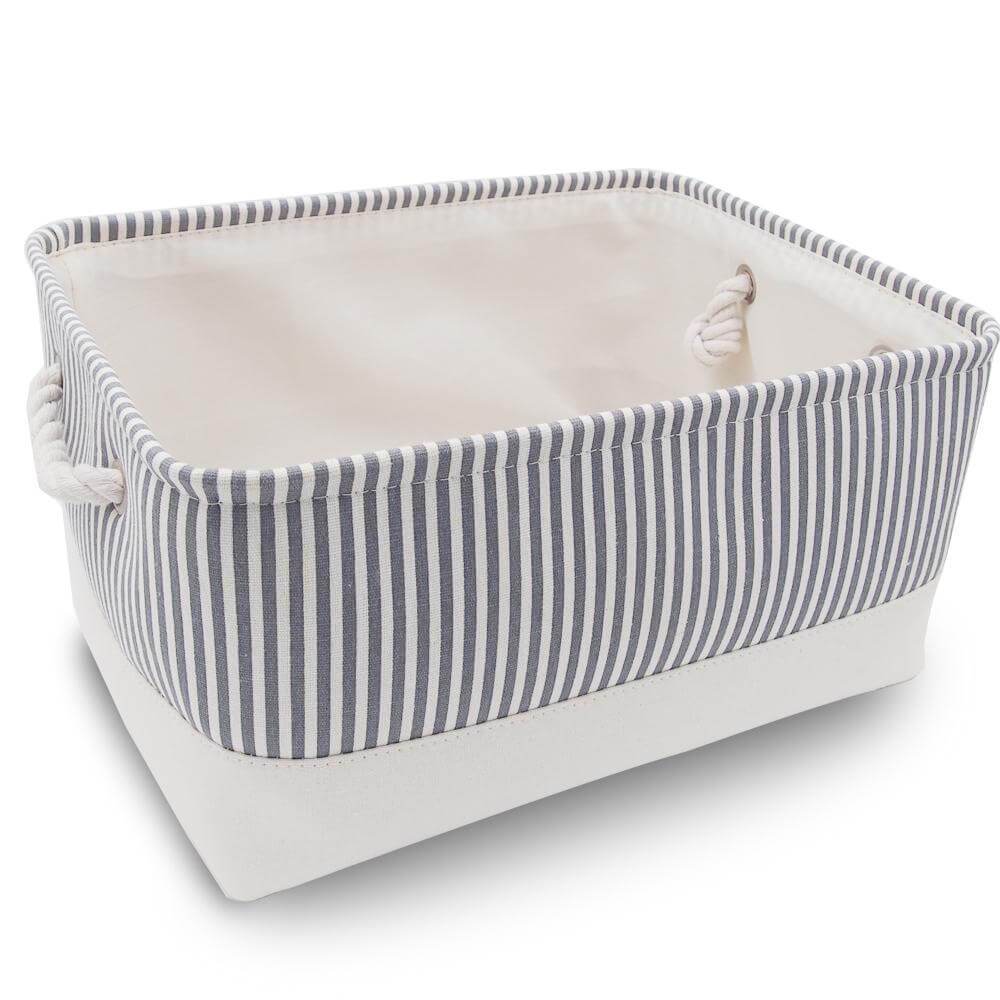 Stripe Thickened Canvas Storage Box - Image 51